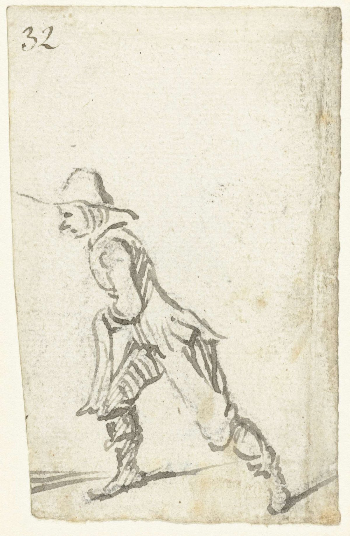 Boy holding a sash or scarf (?), to left, Harmen ter Borch, 1649