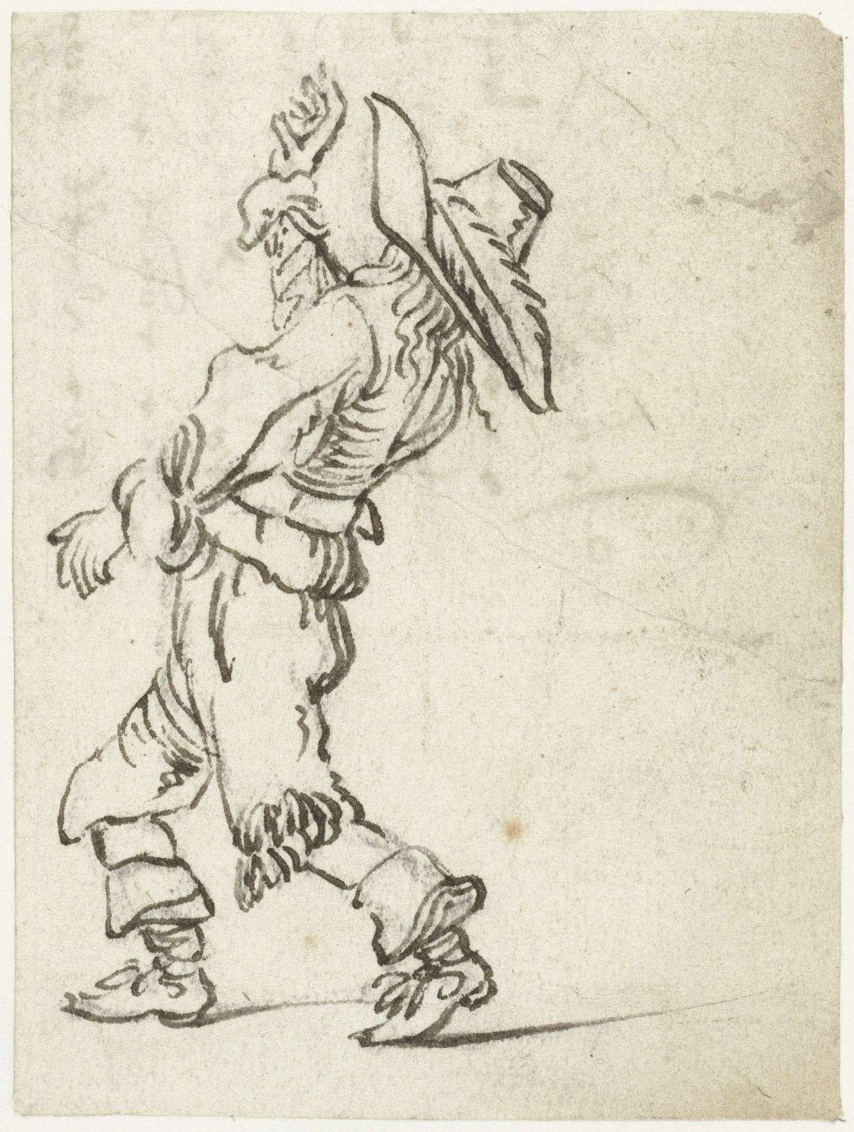 Gooiende man, Gesina ter Borch, c. 1653