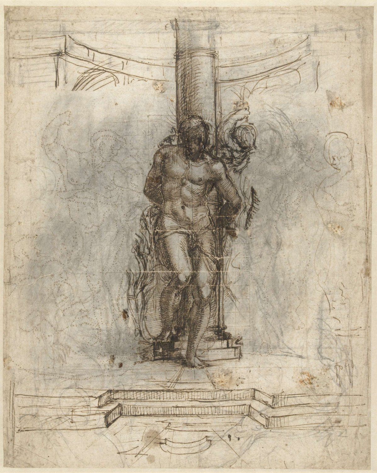 The flogging of Christ, anonymous, c. 1540 - c. 1590