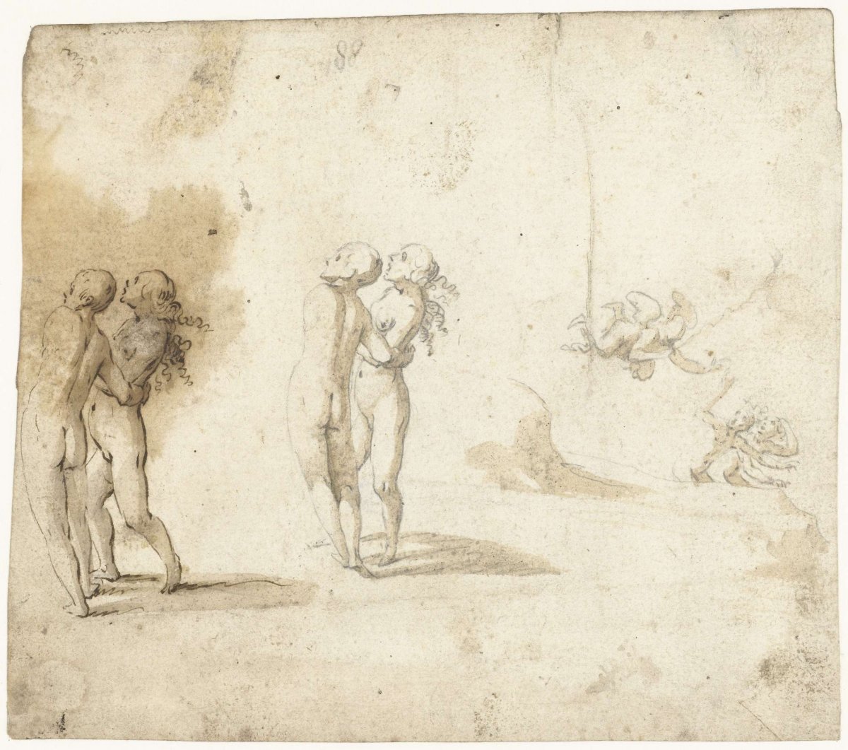 Expulsion from Paradise, Gerard ter Borch (I), c. 1615