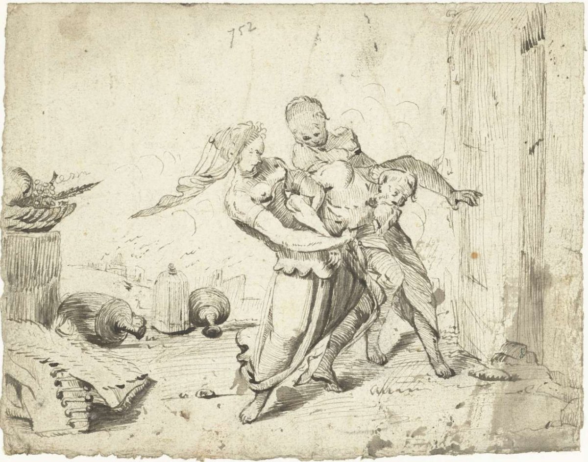 Lot and his daughters, Gerard ter Borch (I), 1622 - c. 1640