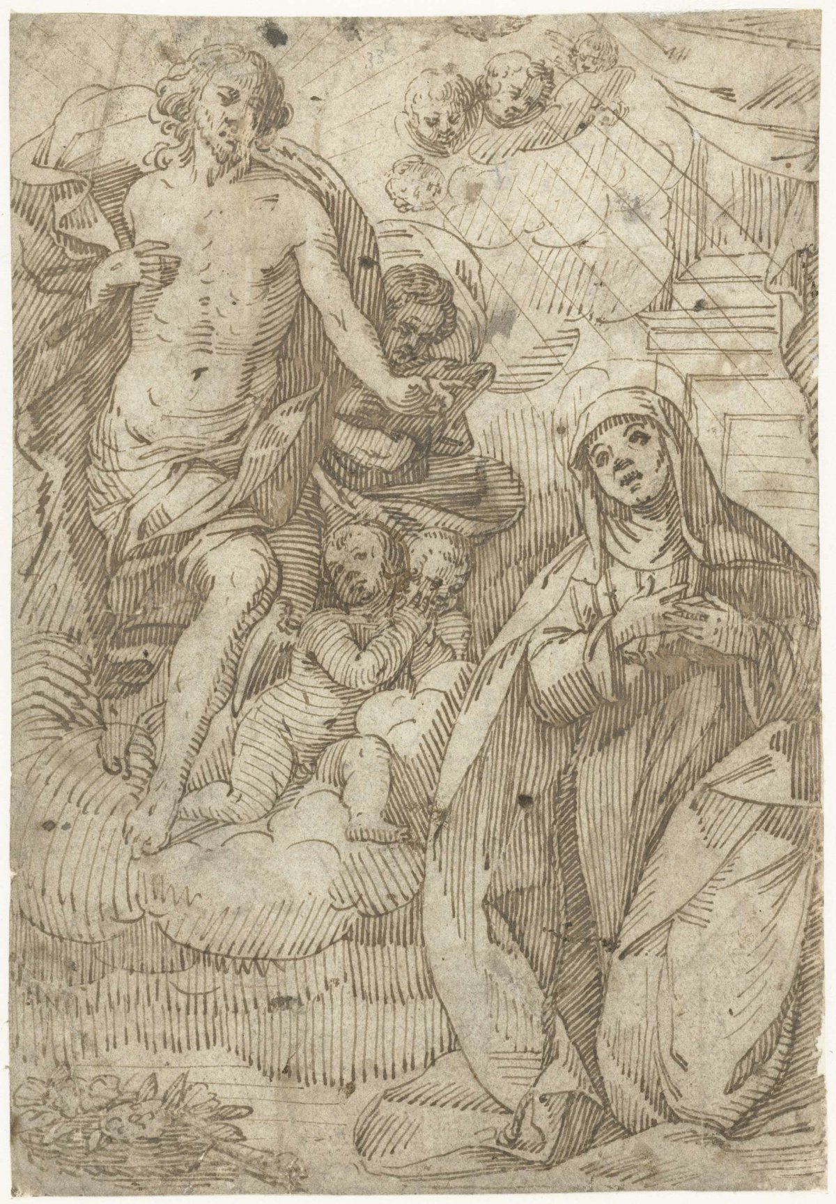 Christ appears to a Saint, Gerard ter Borch (I), 1612