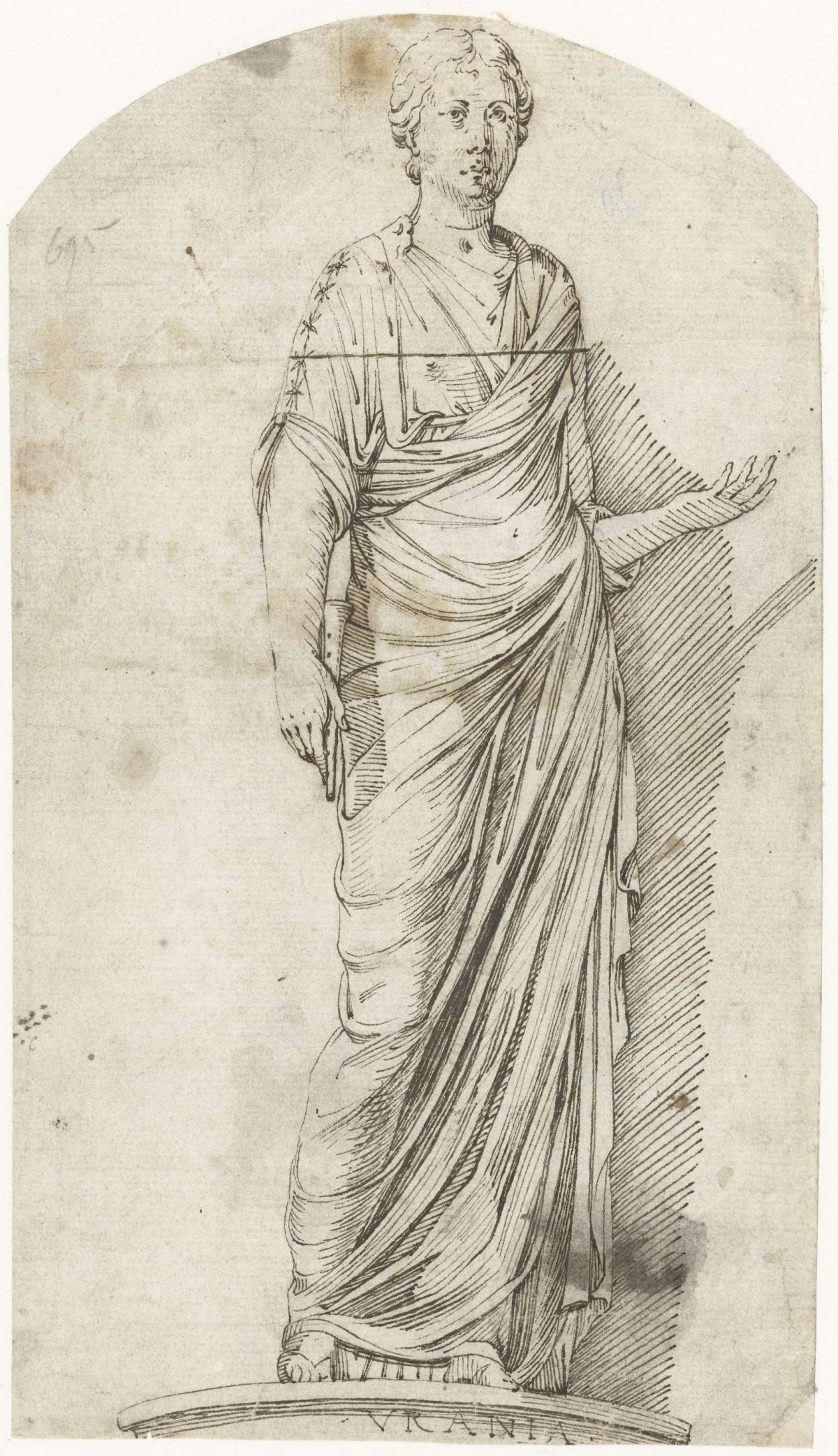 Statue of the Muse Urania, Gerard ter Borch (I), c. 1609