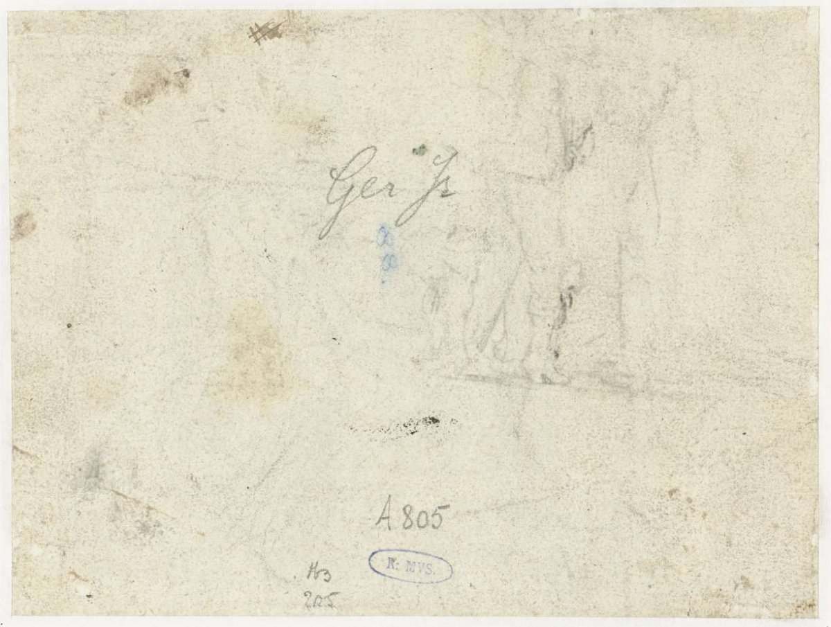 Torso and legs of a standing man, Gerard ter Borch (II), after 1627 - 1681