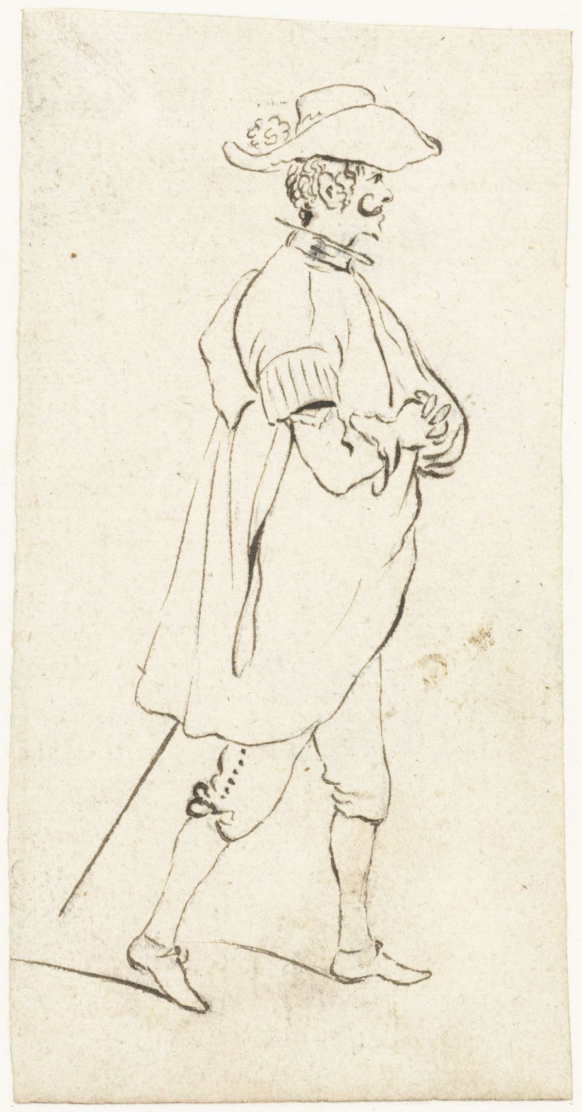 Standing Spanish officer, Gerard ter Borch (II), c. 1647 - 1648