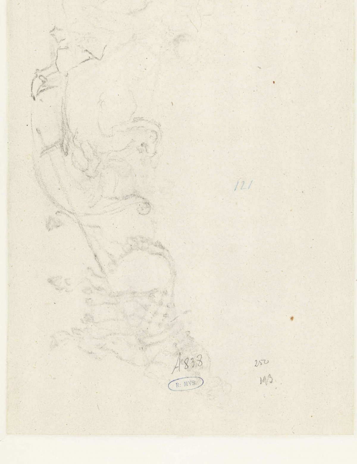 Horse pulling a sleigh, Gerard ter Borch (II), c. 1656