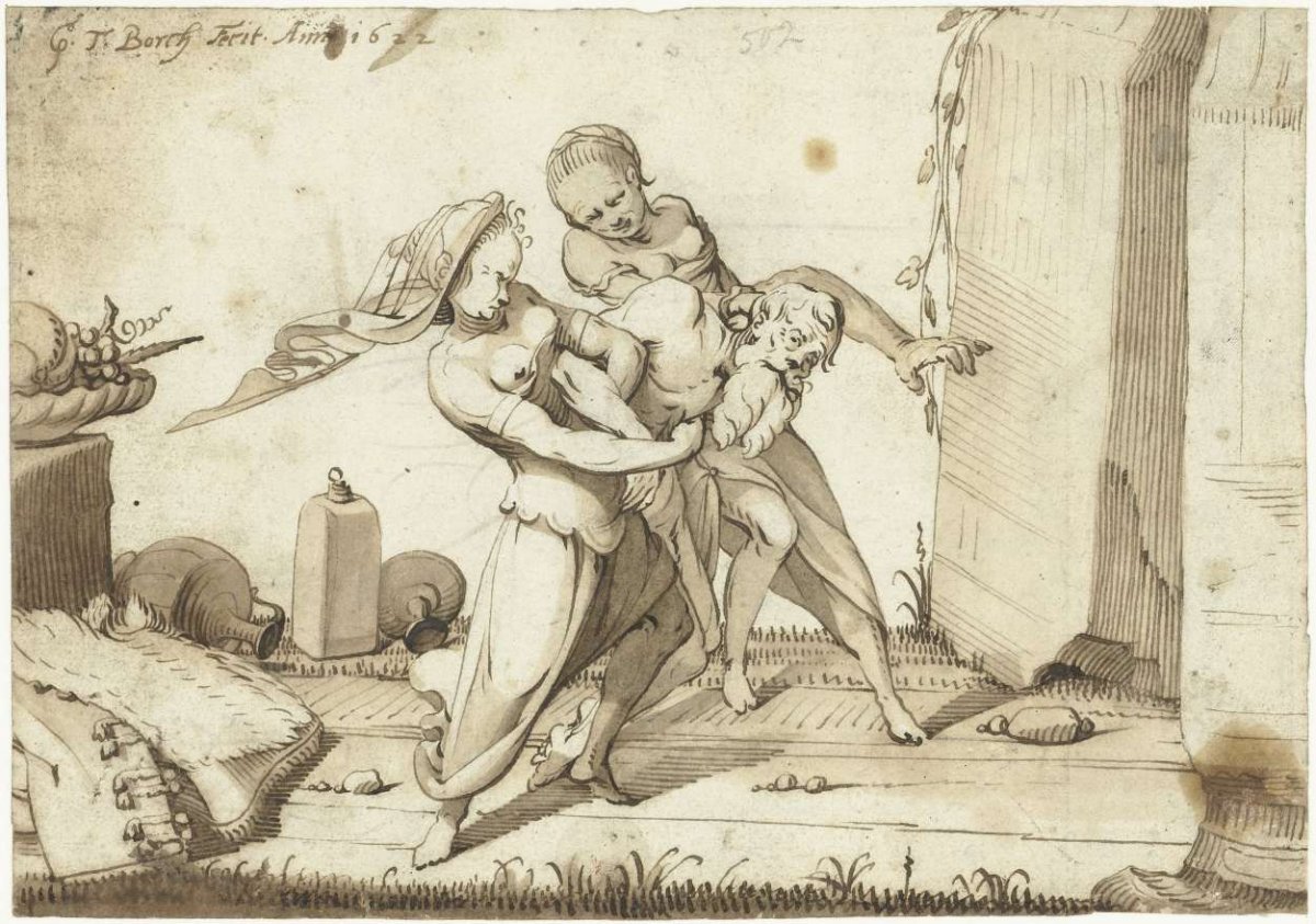 Lot and his daughters, Gerard ter Borch (I), 1622