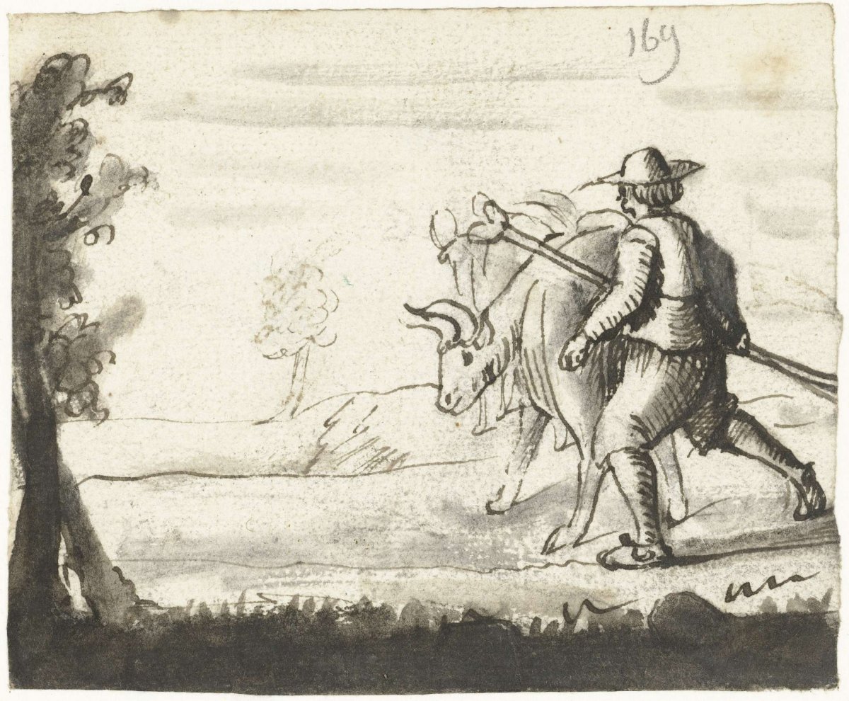 Man die vee drijft, Harmen ter Borch, 1648