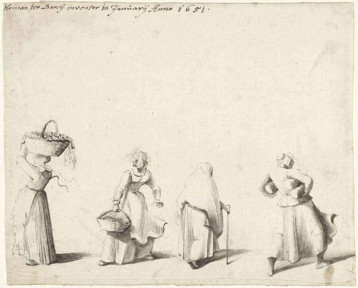 Farmers returning from the land, Harmen ter Borch, 1648