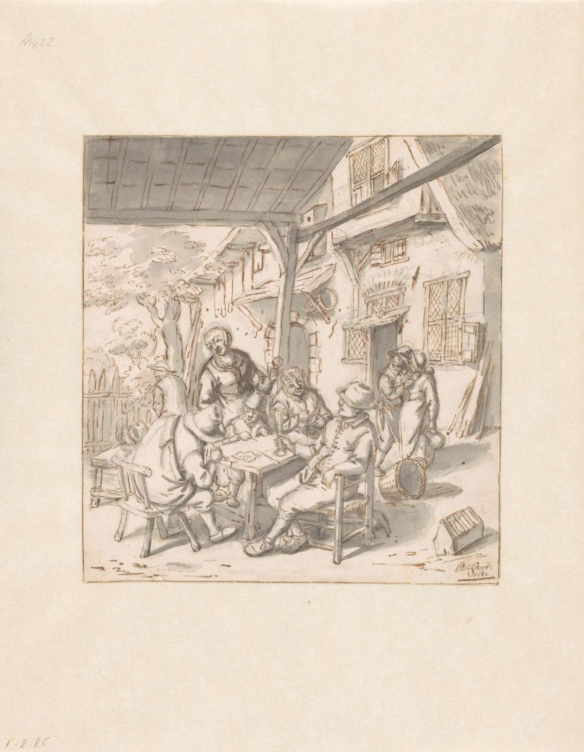 Boerenherberg, Johannes de Groot, 1681
