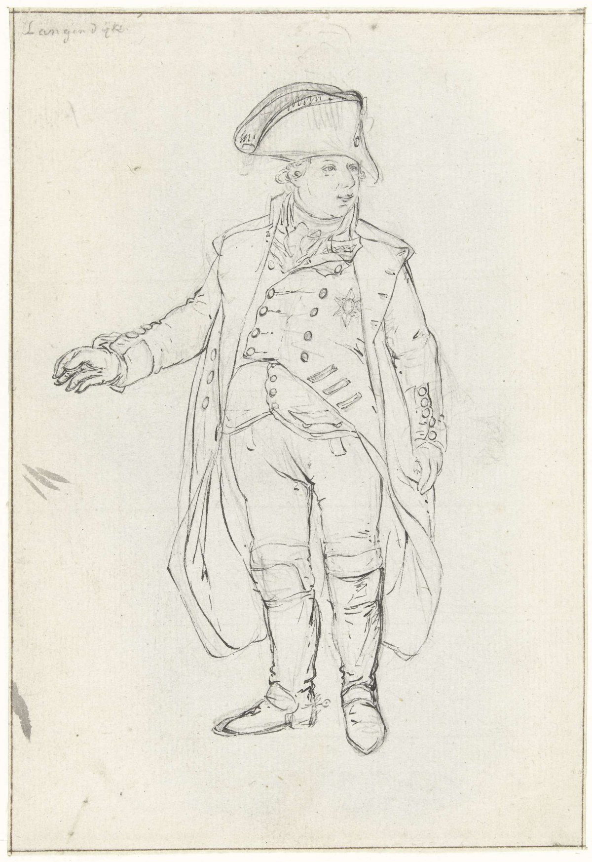 Study for the departure of William V to England, Jan. 18, 1795, Dirk Langendijk, 1795