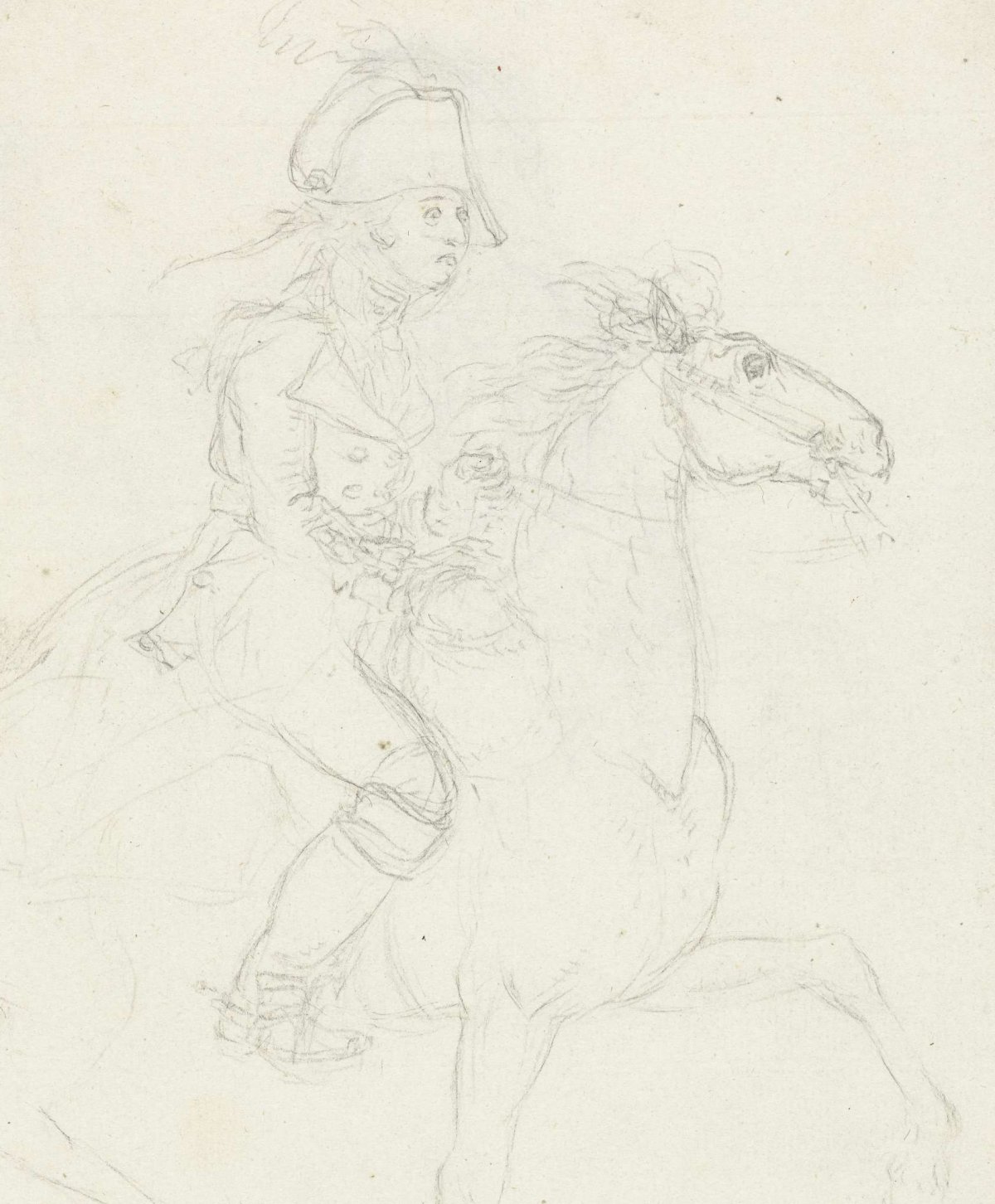 Ruiter te paard, Dirk Langendijk, 1758 - 1805