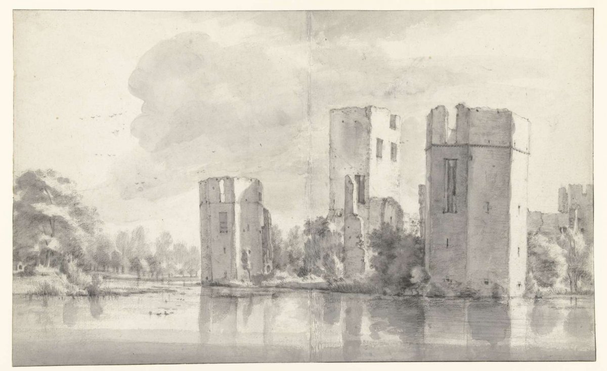 Ruins of Honingen Castle near Rotterdam, Roelant Roghman, c. 1646 - c. 1647