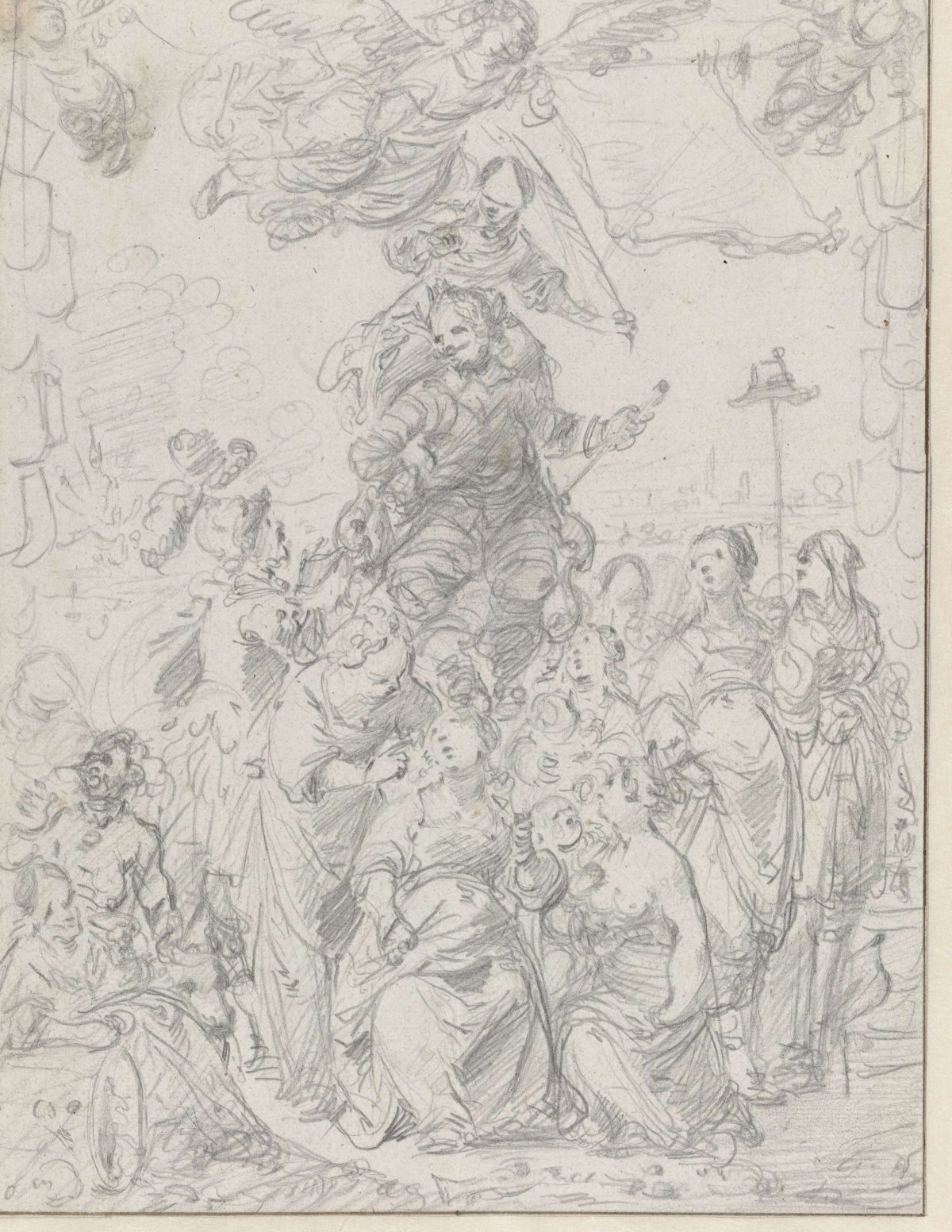 Frontispiece Design Sketch for Frederick Hendrick van Nassauw, Pieter Jansz, c. 1651