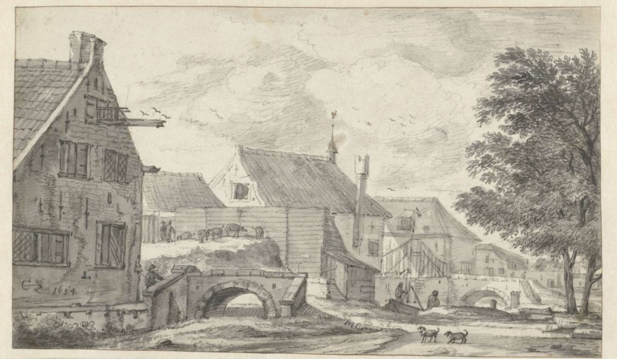 Villagescape, Cornelis Saftleven, 1654