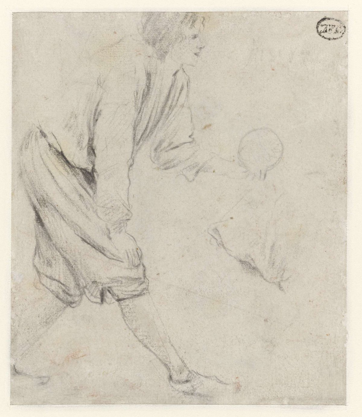 Study of a Man Playing Skittles, Jan Havicksz. Steen, c. 1650 - c. 1655