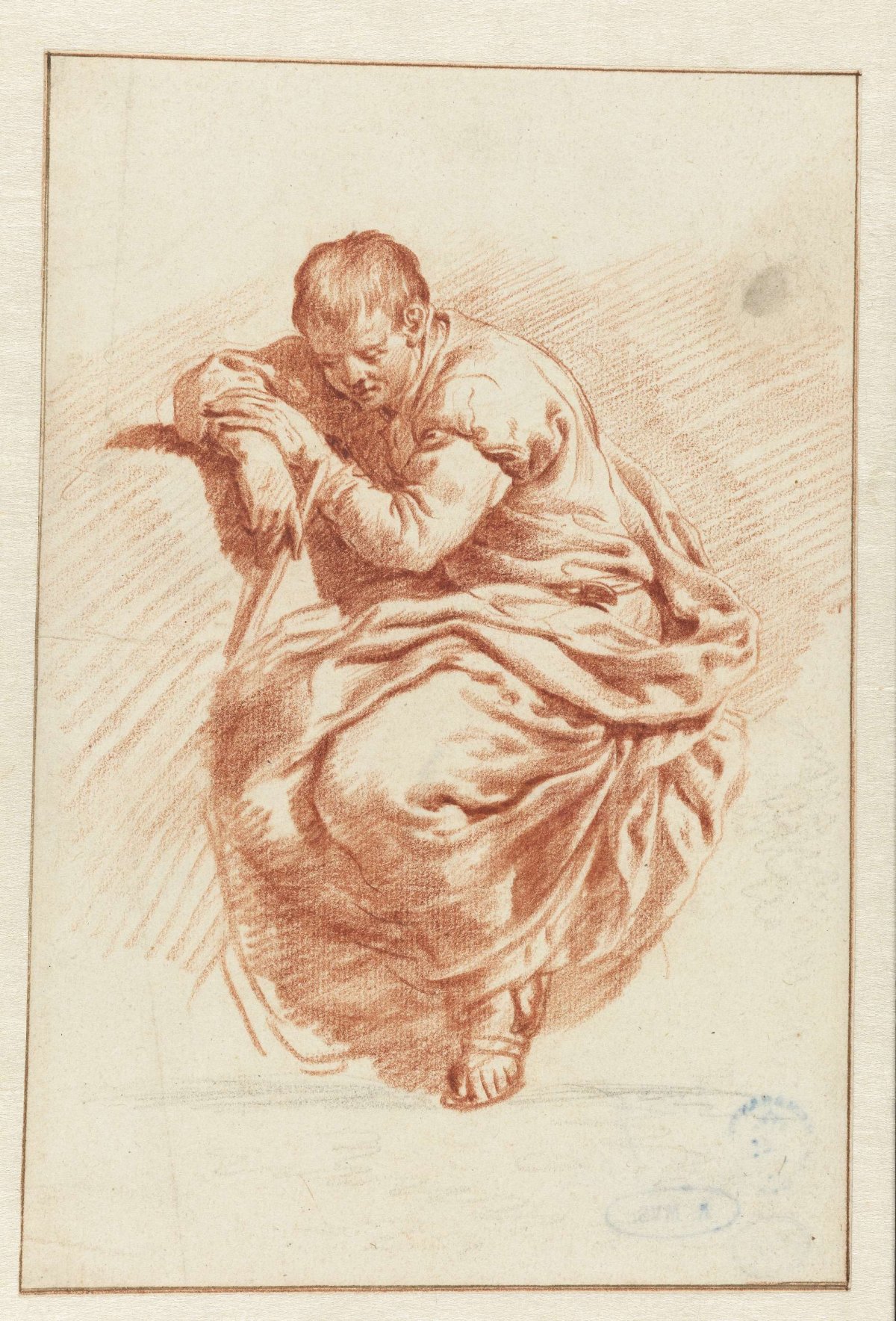 Seated man, Adriaen van de Velde, 1646 - 1672