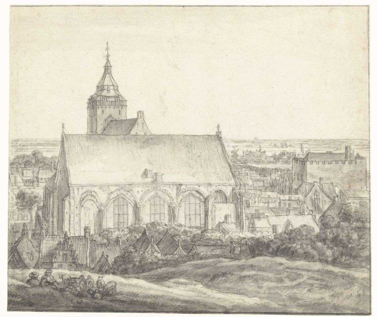 Buurkerk te Utrecht, Anthonie Waterloo, 1619 - 1690