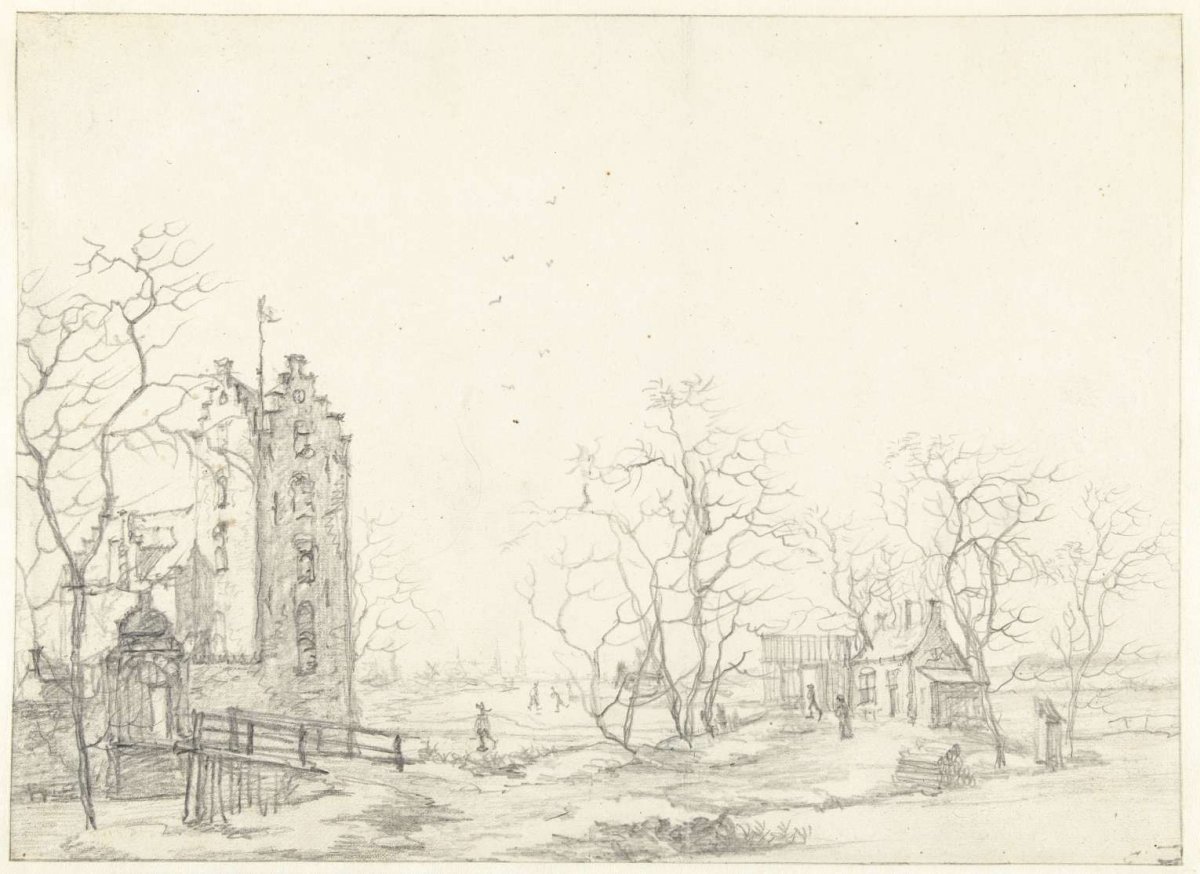Kostverloren House near Amsterdam, Anthonie Beerstraten, 1600 - 1699