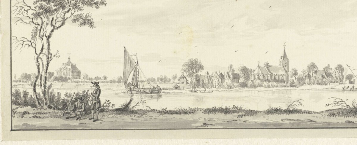 View of House Herlaar and Tienhoven, Jan de Beijer, 1750