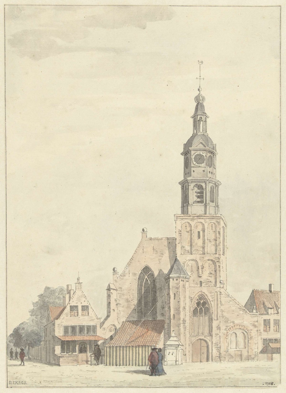 The church at Buren, Jan Ekels (I), 1728