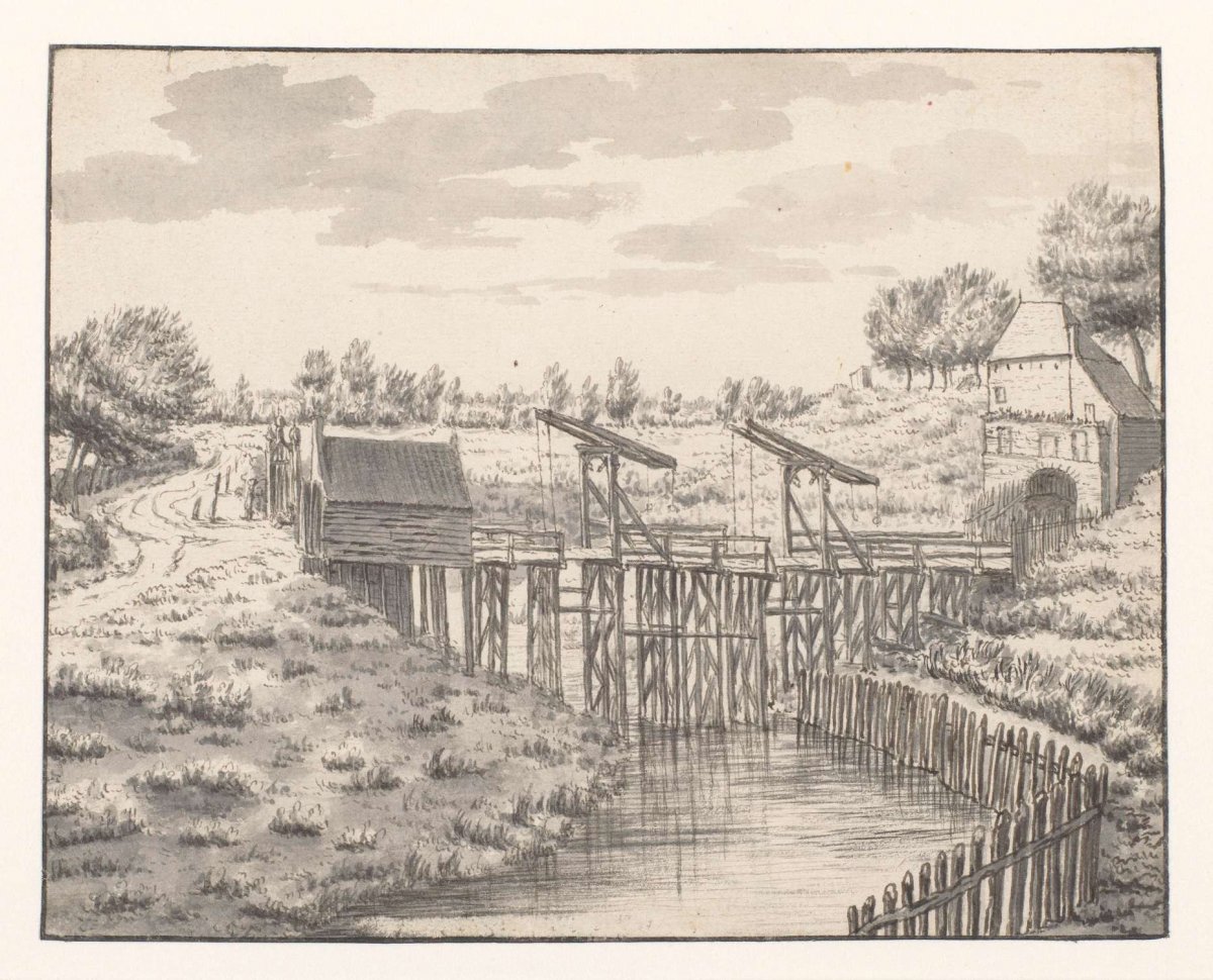 View of the Steenbergse Poort from the South-west, Bergen op Zoom, Valentijn Klotz, 1671