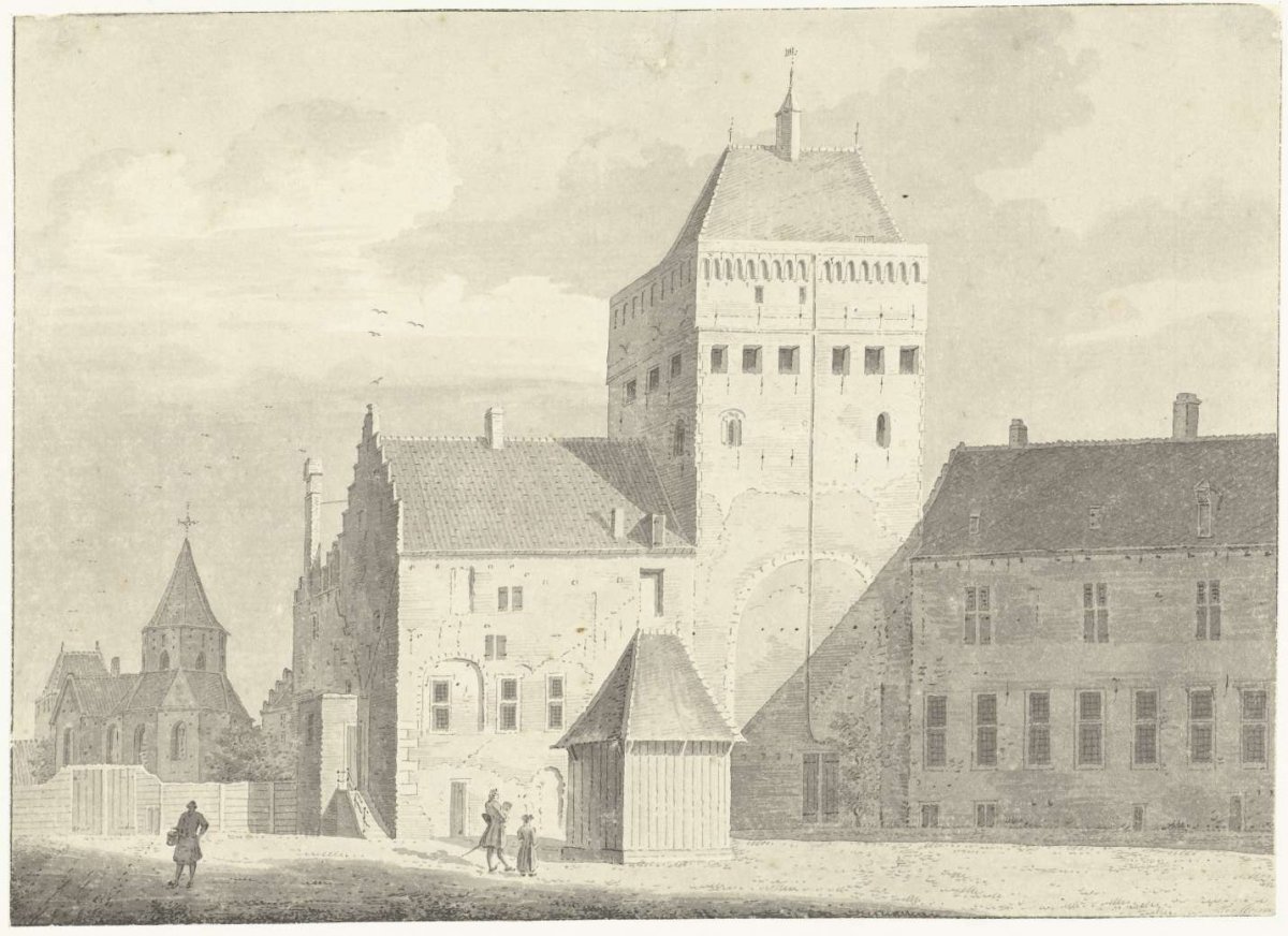 The Valkhof at Nijmegen, Pieter Jan van Liender, 1752