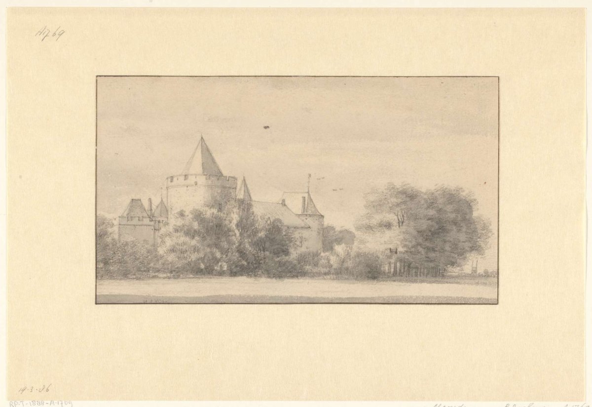 View of Abcoude, Seen from the North, Roelant Roghman, c. 1646 - c. 1647
