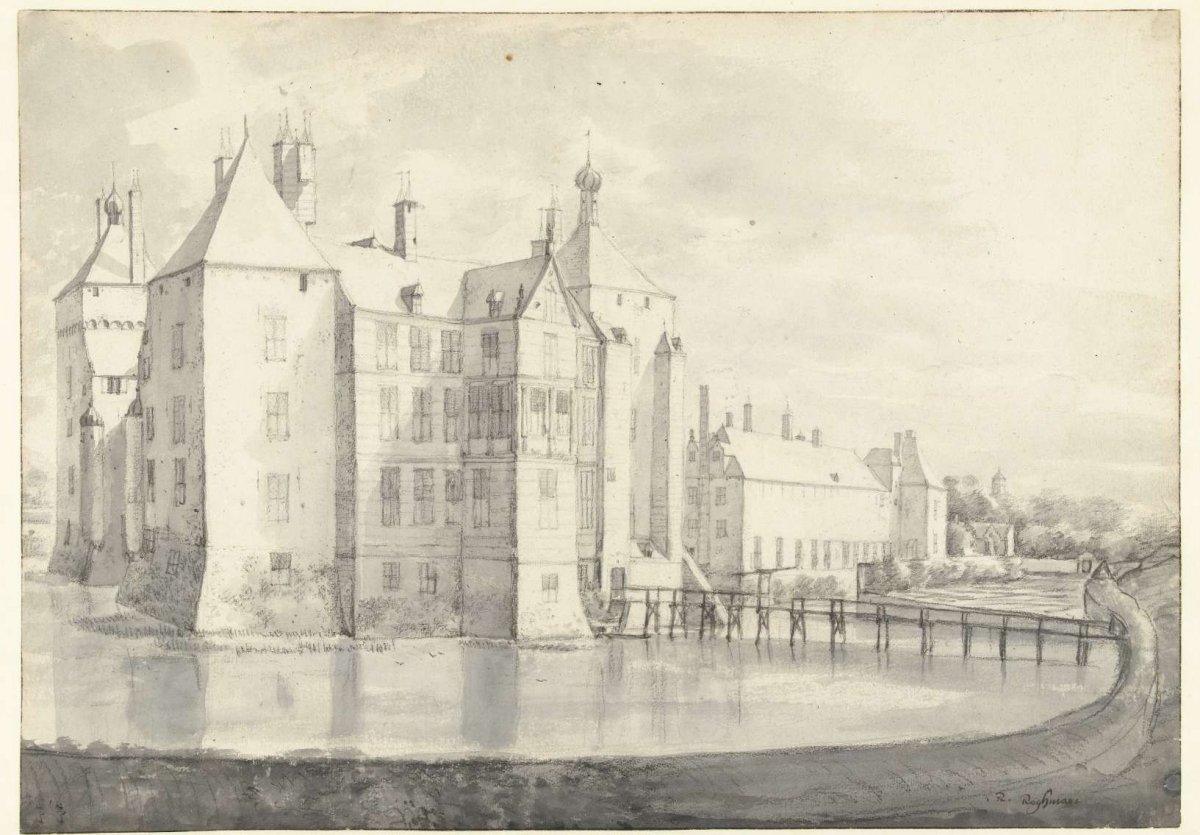 View of Kasteel Buren, Roelant Roghman, c. 1646 - c. 1647