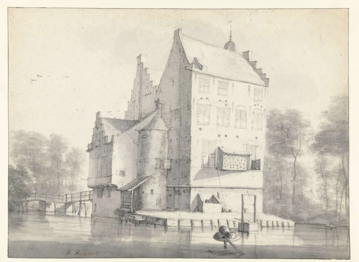View of Kasteel Oudaan, Roelant Roghman, c. 1646 - c. 1647