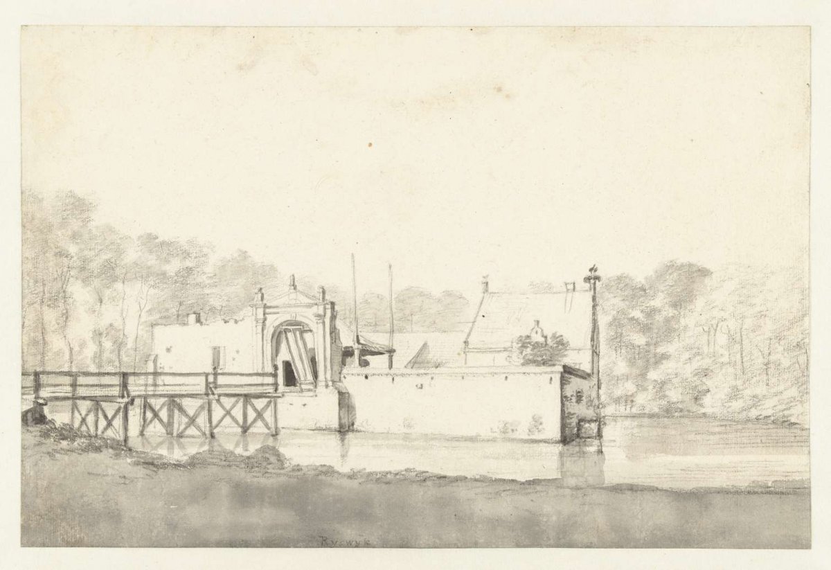 View of Huis te Rijswijk near Woudrichem, Roelant Roghman, c. 1646 - c. 1647