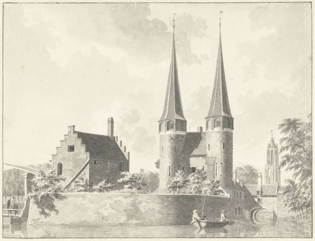 The Oostpoort in Delft, Gerrit Toorenburgh, 1761