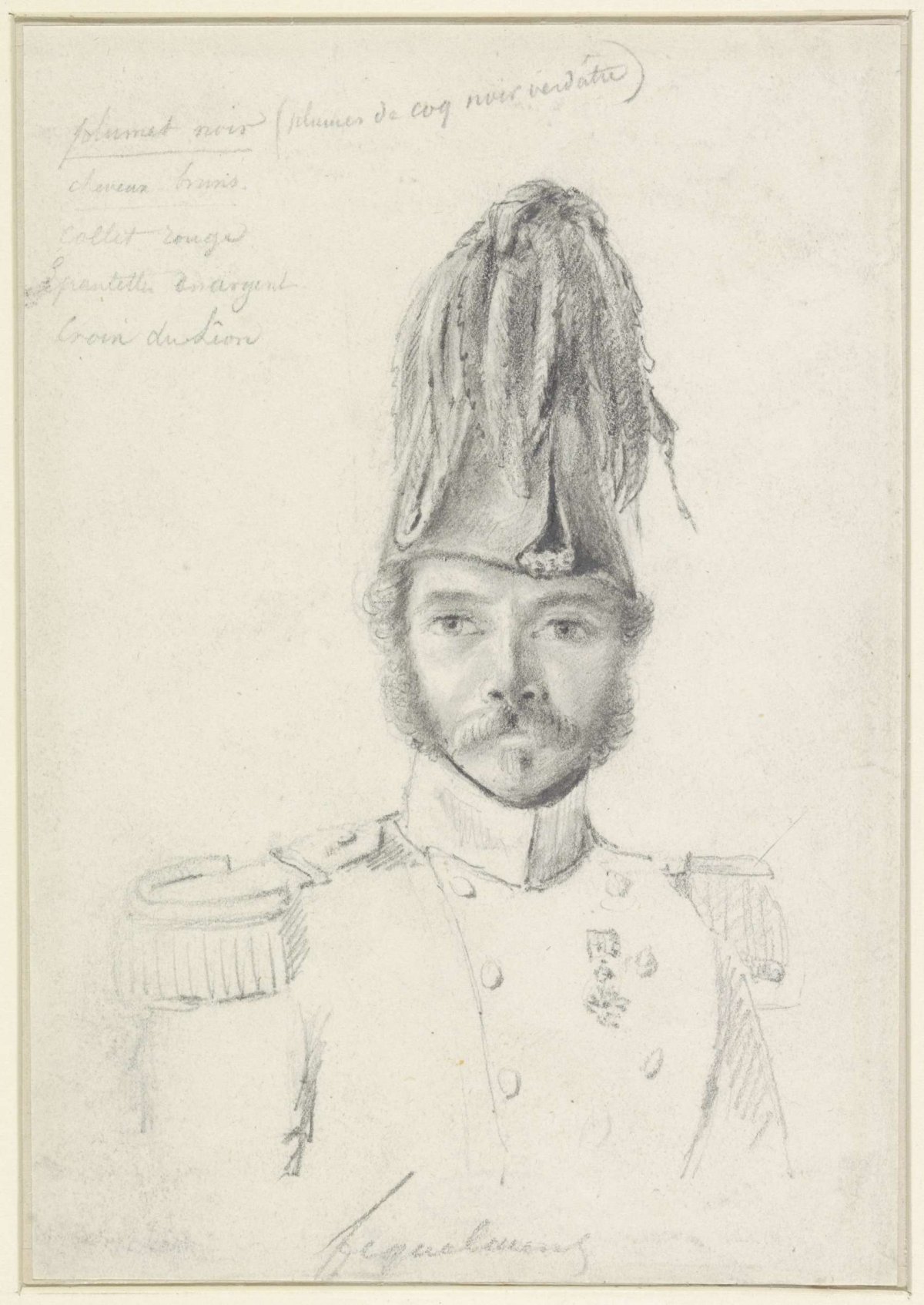 Portrait of Figuelmont, Jacob Joseph Eeckhout, 1831 - 1833