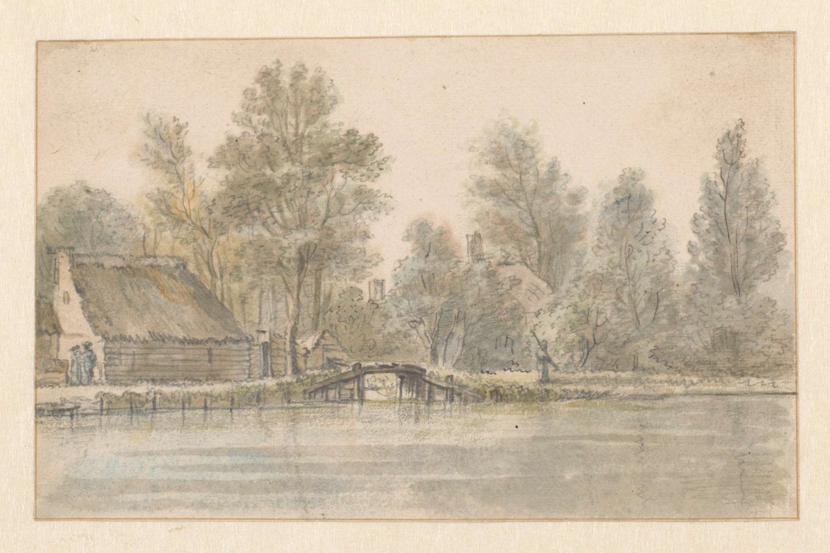 View of a Riverbank, Valentijn Klotz, 1672