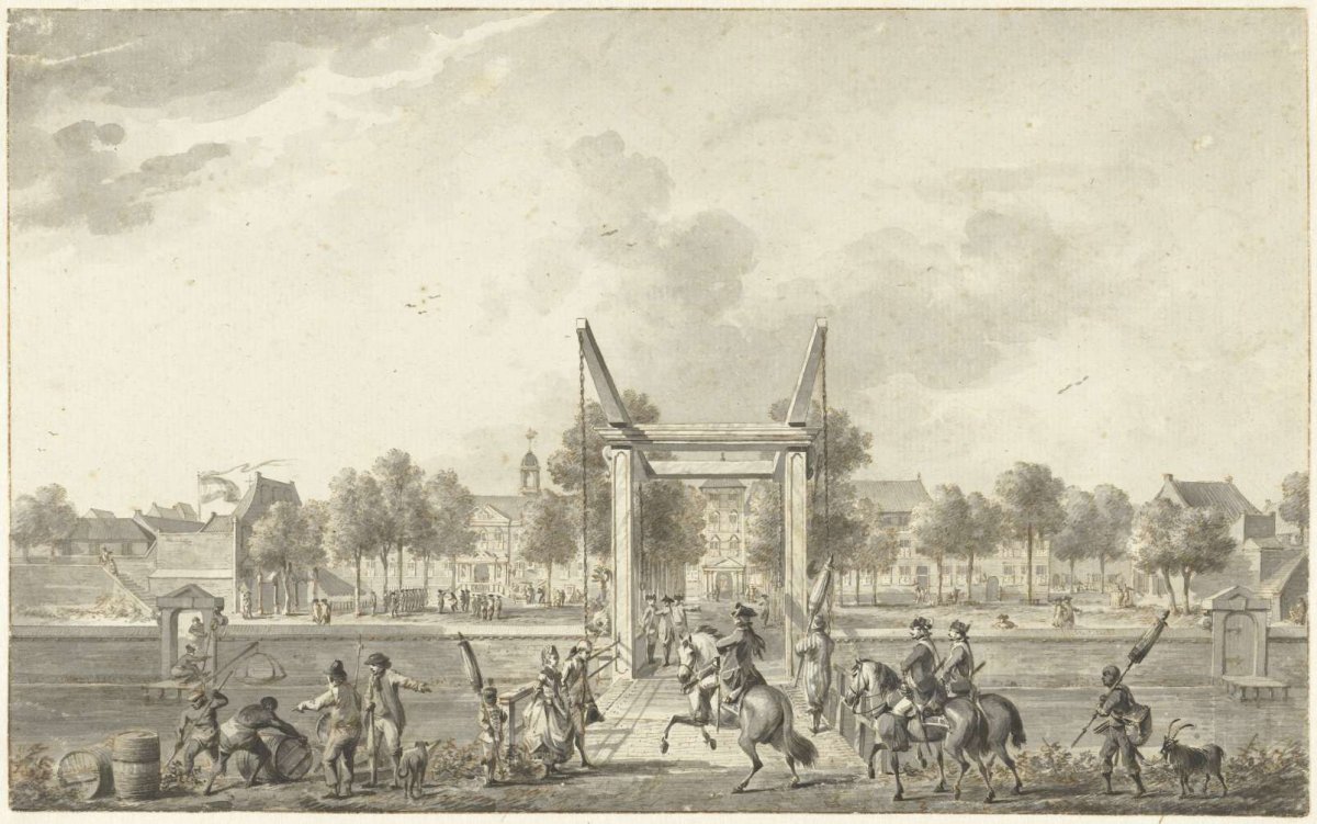 The Governor's House at Batavia, Dirk Langendijk, 1758 - 1805