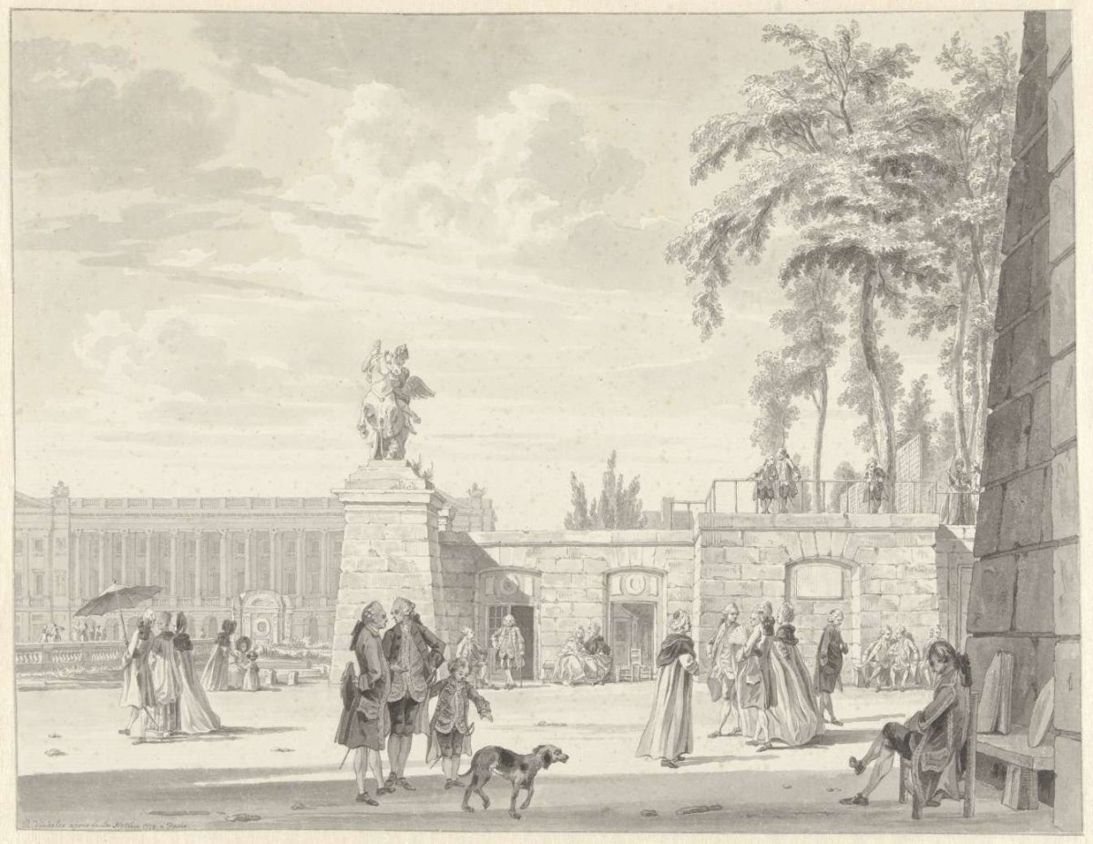 The Tuileries in Paris, Reinier Vinkeles (I), 1770