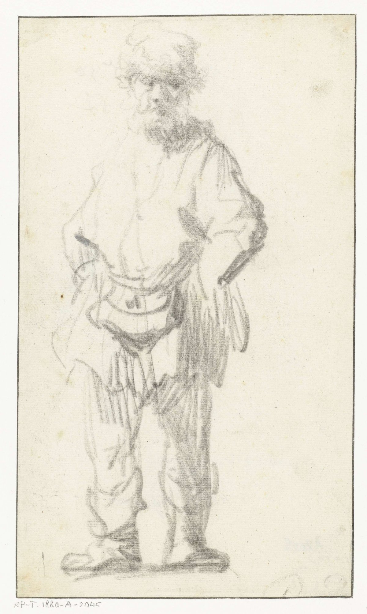 Standing Man with a Pouch, Rembrandt van Rijn, c. 1629 - c. 1630