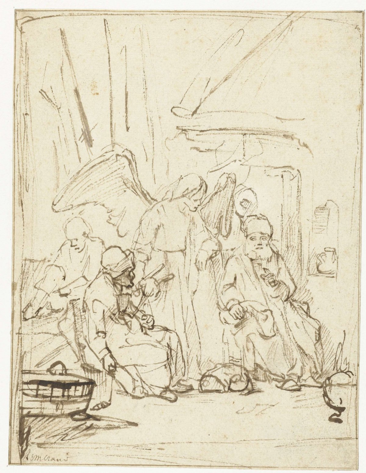 The Archangel Raphael in the House of Tobit, anonymous, after c. 1650