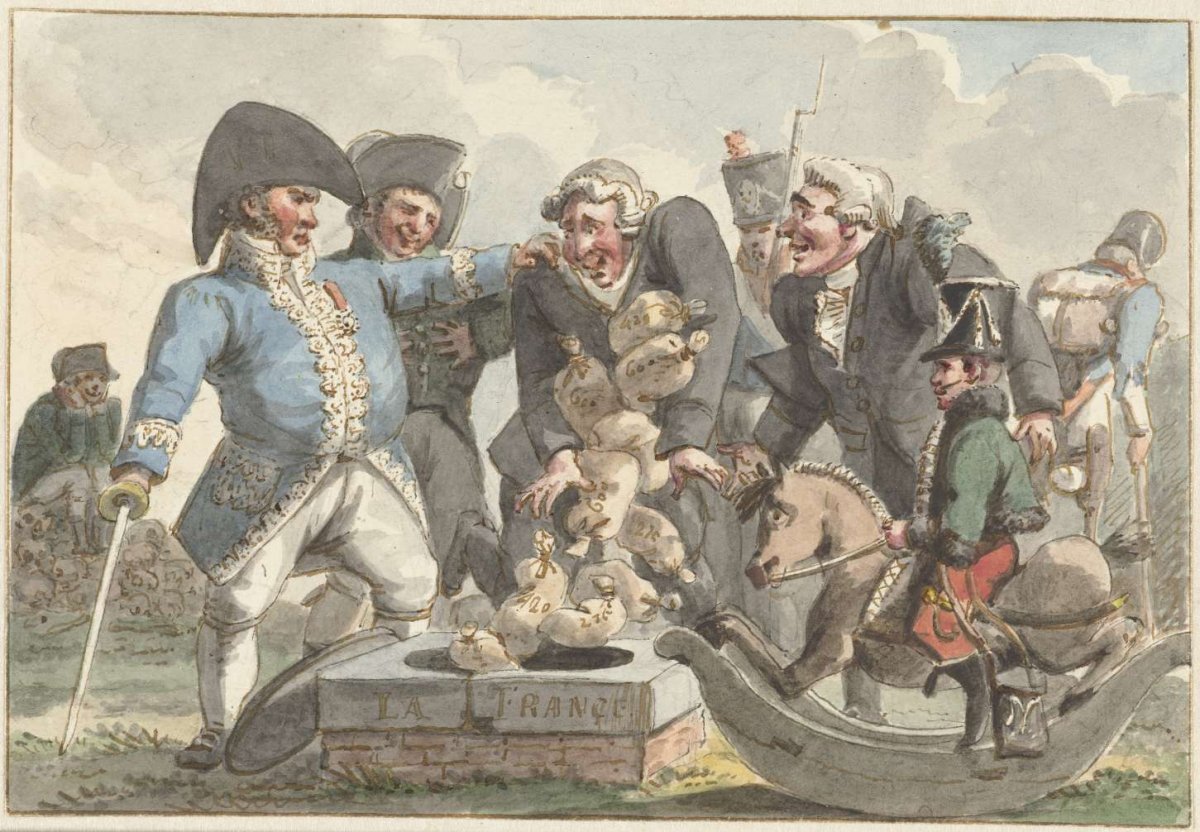 Cartoon on the Tiercing of 1810, Jacob Smies, 1810 - 1812