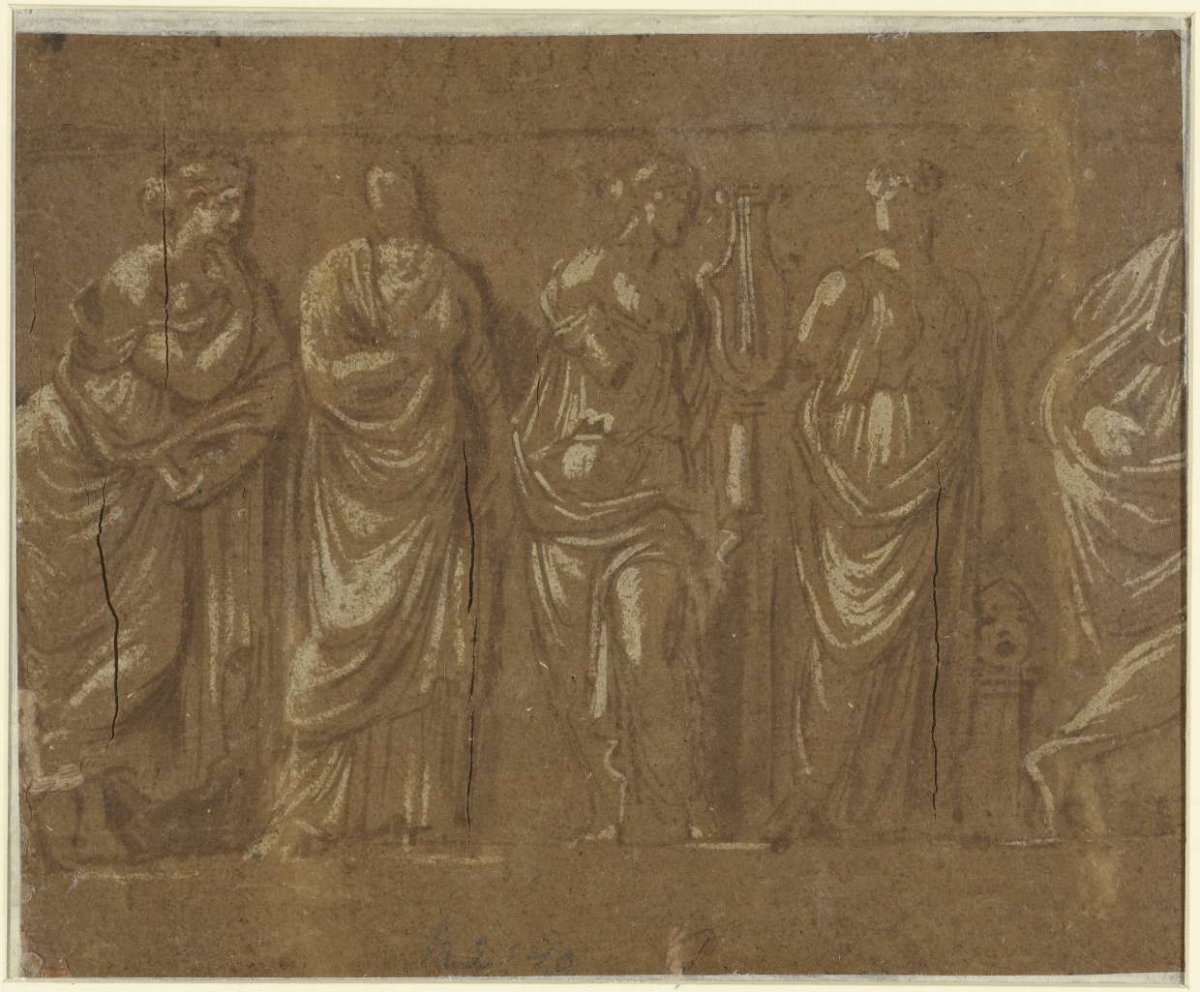 Row muses, Polidoro da Caravaggio, 1510 - 1543