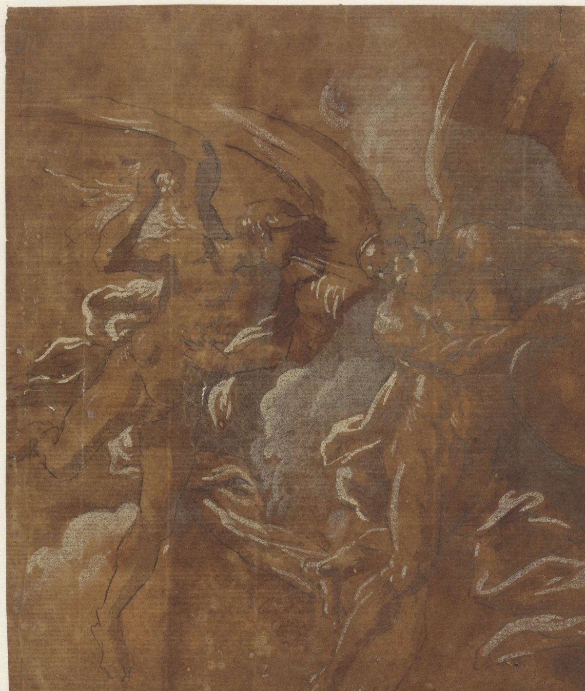 Two winged men, A. Carracci, 1570 - 1609
