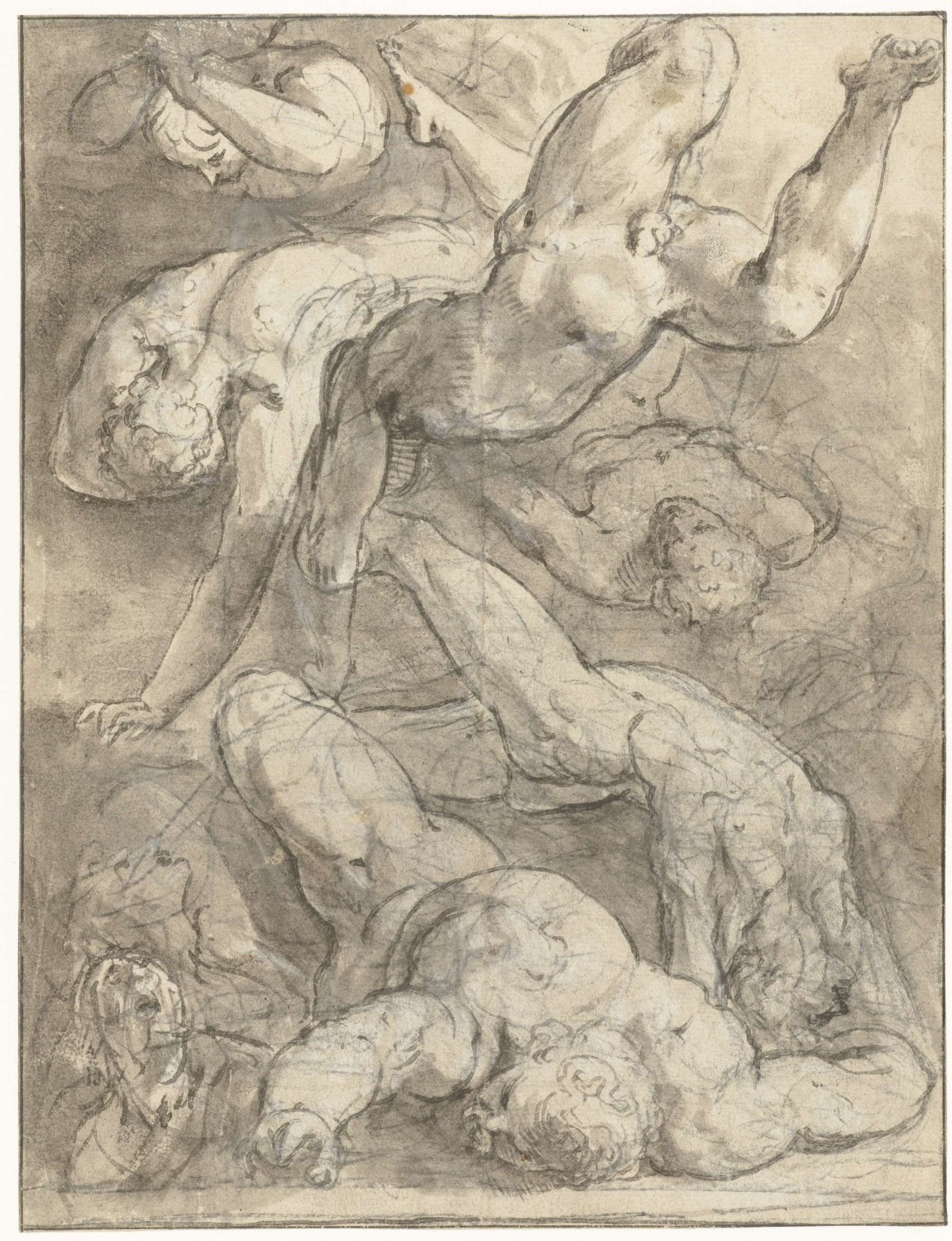 Fall of the damned or giants, anonymous, 1500 - 1600