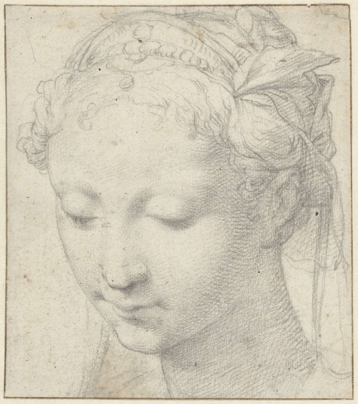 Head of a woman, Francesco Salviati, 1520 - 1563