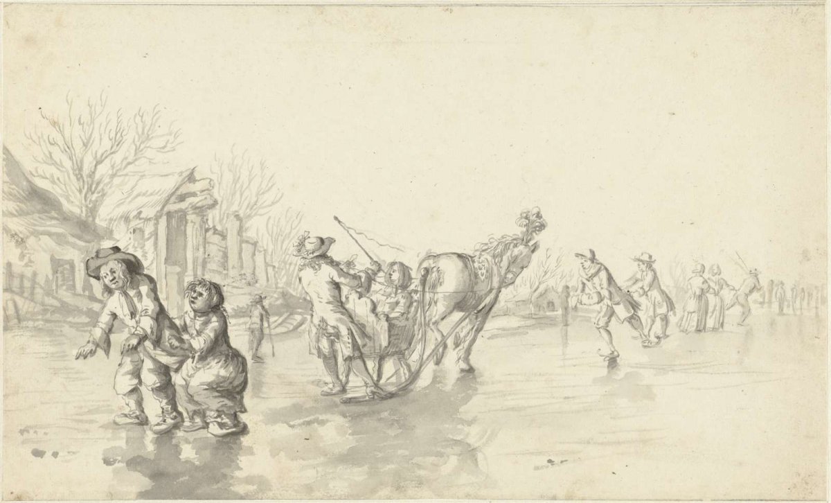 Winter View, Gerrit Grasdorp, 1661 - 1693