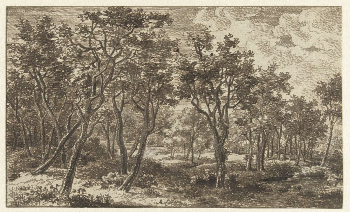 Forest landscape in the Sun estate, near Eindhoven, Ernst Willem Jan Bagelaar, 1821