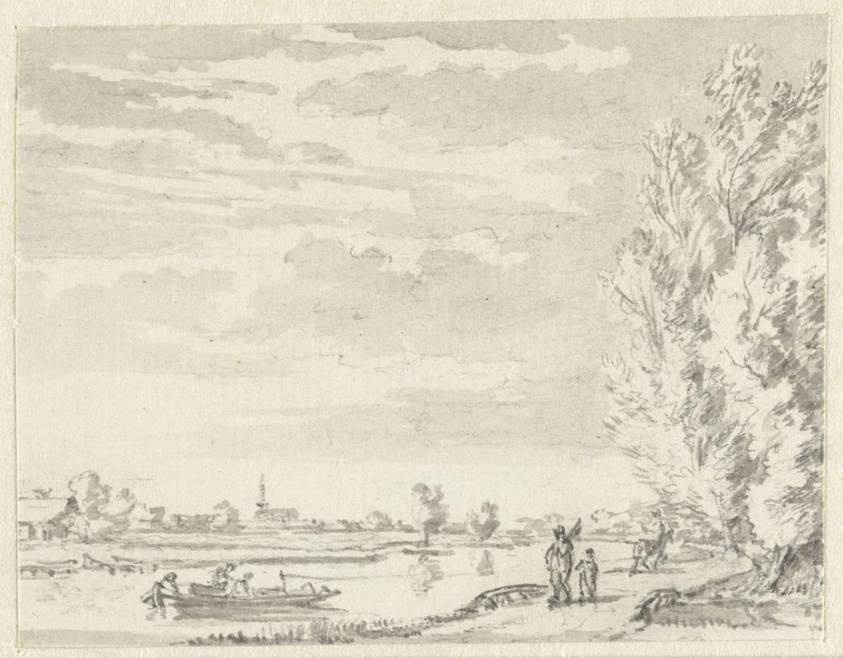 Rivierlandschap, Ernst Willem Jan Bagelaar, 1785 - 1837
