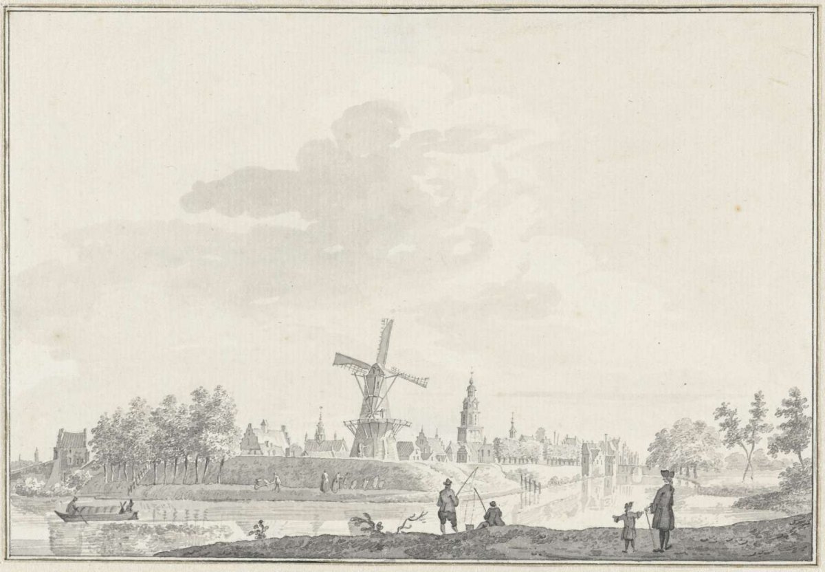 View of the town of Buren, Pieter Jan van Liender, 1750