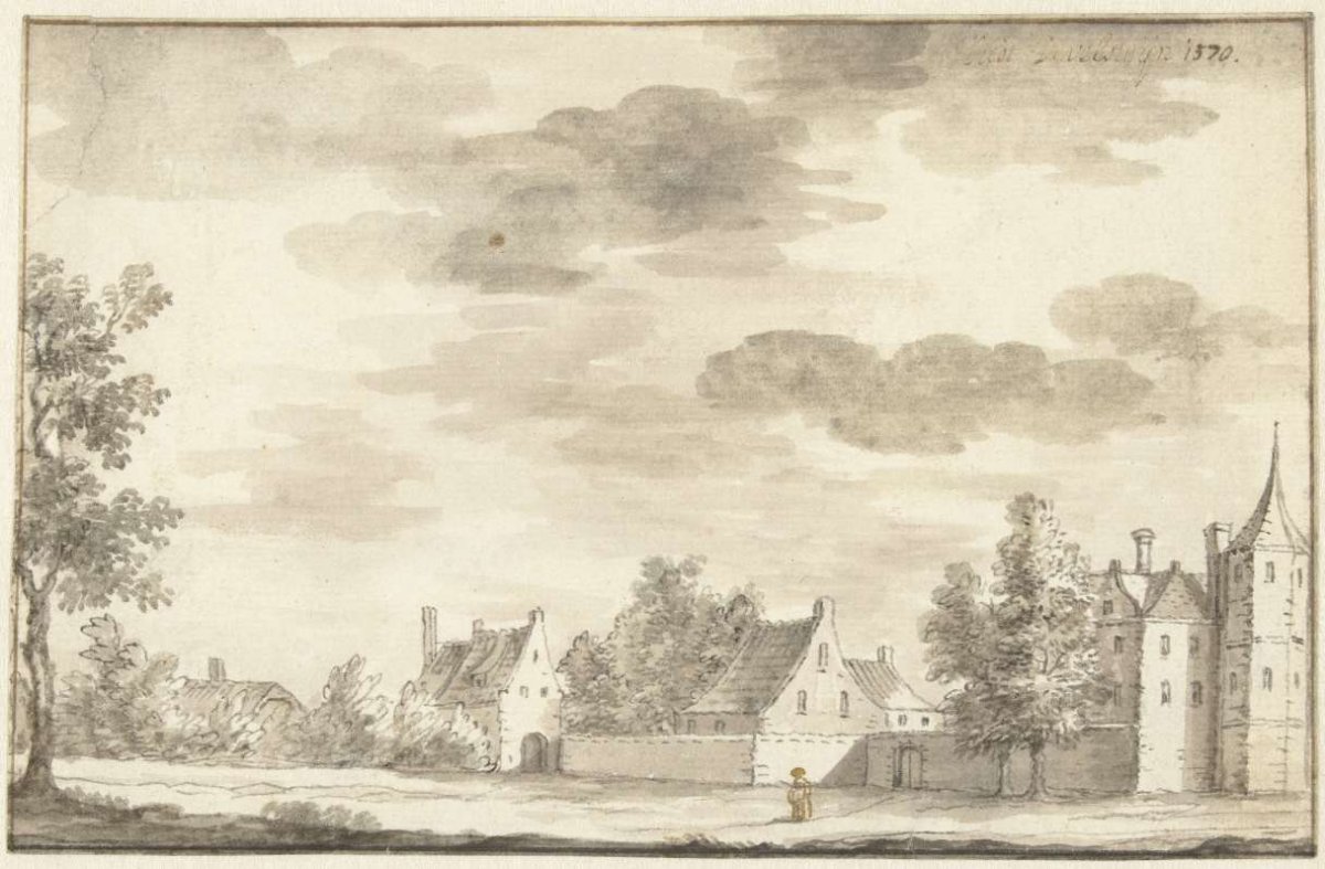 Castle Oud-Develstein near Zwijndrecht, Joseph Adolf Schmetterling, 1761 - 1828