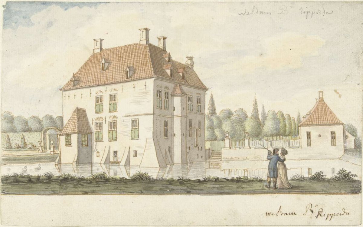 Castle 't Weldam near Goor, Joseph Adolf Schmetterling, 1761 - 1828