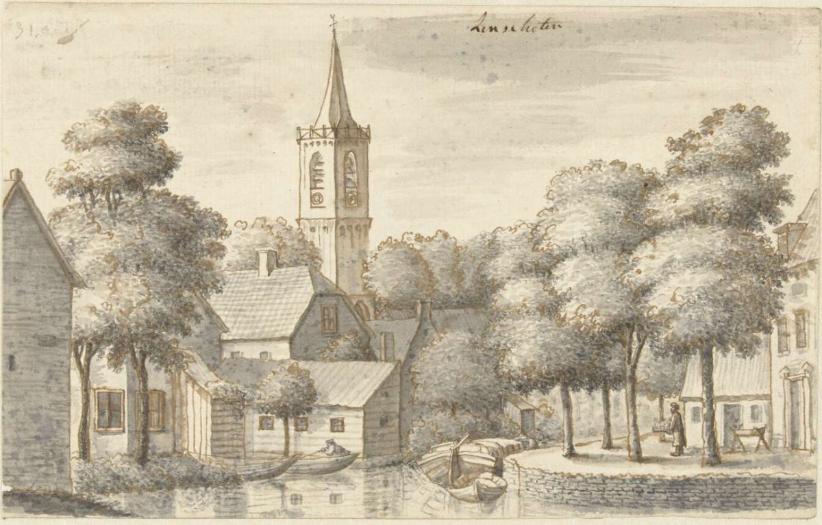 The village of Linschoten, Joseph Adolf Schmetterling, 1761 - 1828